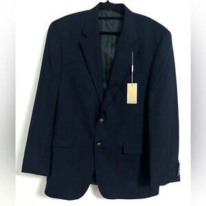 NWT Michael Kors Navy Suit Jacket Blazer 42R